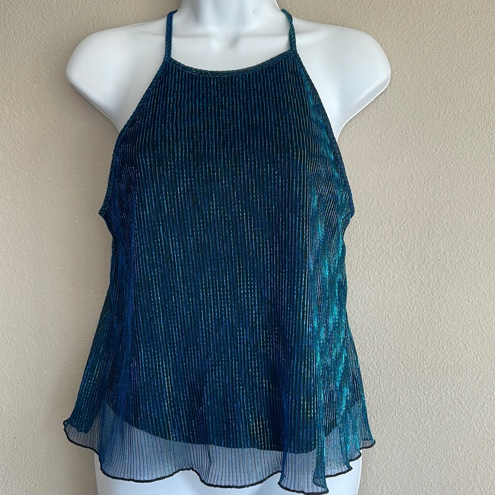 🆕 Guess | Annabella Cropped Flair Top Ornate Teal